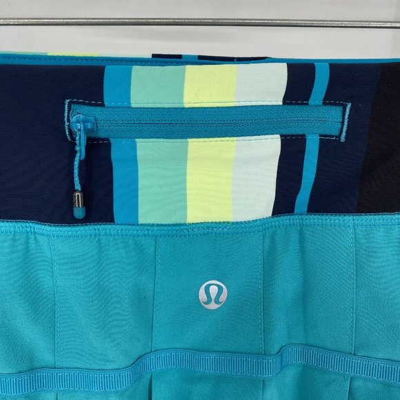 lululemon athletica Skirts Lululemon Skirt Womens 4 Teal Surge Pace